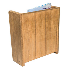 Whitecap Teak Grate Front Magazine Rack [62502] - BuoyMart.com  Teak Whitecap