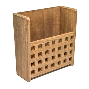 Whitecap Teak Grate Front Magazine Rack [62502] - BuoyMart.com  Teak Whitecap