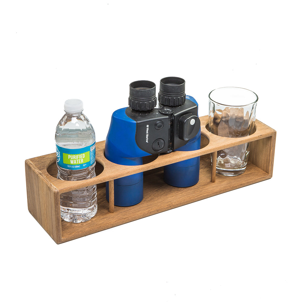 Whitecap Teak Four Insulated Drink/Binocular Rack [62634] - BuoyMart.com  Teak Whitecap