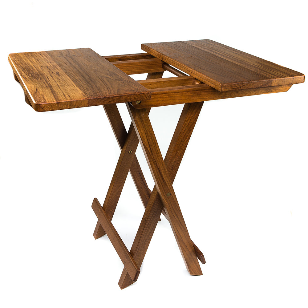 Whitecap Teak Solid Top Fold Away Table [60031] Whitecap