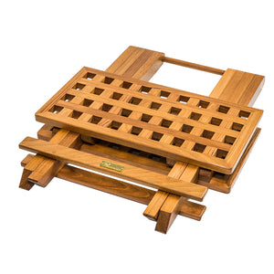 Whitecap Teak Grate Top Fold-Away Table [60030] - BuoyMart.com  Teak Whitecap