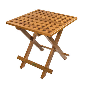 Whitecap Teak Grate Top Fold-Away Table [60030] - BuoyMart.com  Teak Whitecap