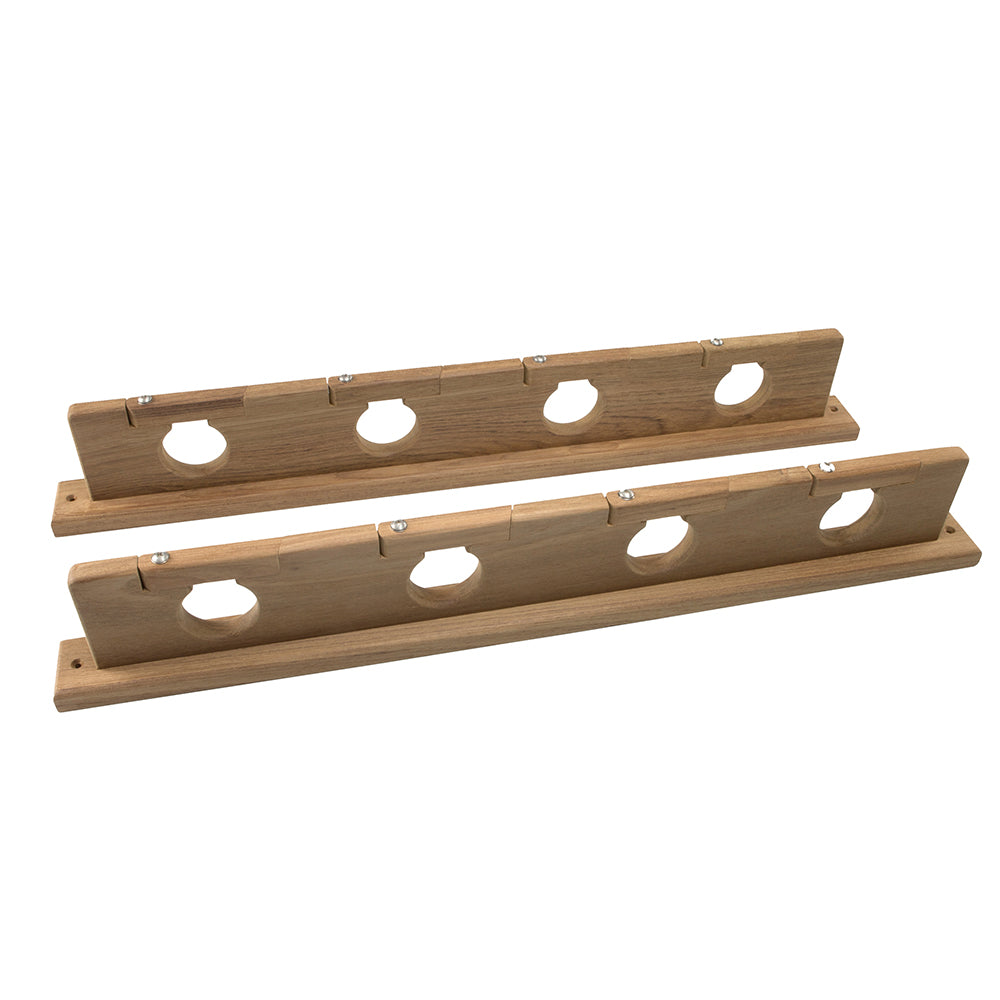 Whitecap Teak Lock-In Four-Rod Storage Rack [60620] - BuoyMart.com  Teak Whitecap