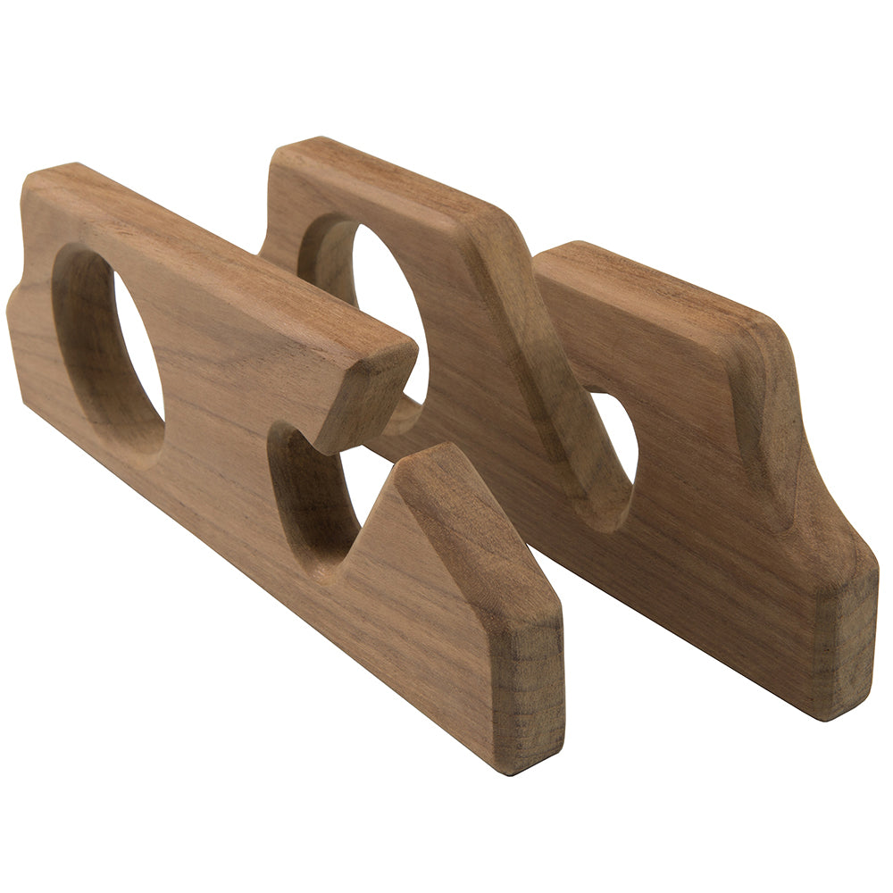 Whitecap Teak Two-Rod Storage Rack - Pair [60610] - BuoyMart.com  Teak Whitecap