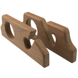 Whitecap Teak Two-Rod Storage Rack - Pair [60610] - BuoyMart.com  Teak Whitecap