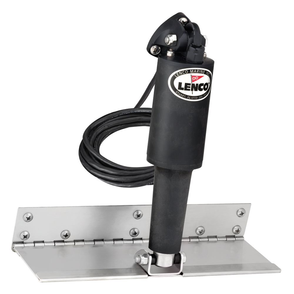 Lenco 4" x 12" Limited Space Trim Tab Kit w/o Switch Kit 12V - Standard Finish - Standard Actuator [15125-101] - BuoyMart.com  Trim Tabs Lenco Marine