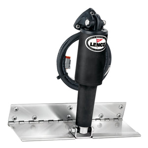 Lenco 4" x 12" Limited Space Trim Tab Kit w/o Switch Kit 12V - Electro-Polished - Short Actuator [15088-101] - BuoyMart.com  Trim Tabs Lenco Marine