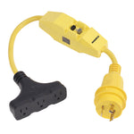 Marinco Dockside 30A to 15A Adapter with GFI [199128] - BuoyMart.com  Shore Power Marinco