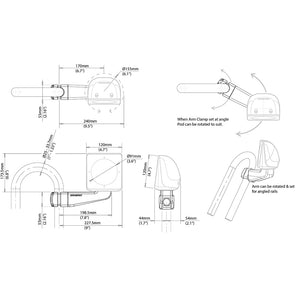 Scanstrut Scanpod Single Instrument Pod -Precut- Arm Mounted - Fits 1" - 1.3" Rails [SPR-1I-AM] - BuoyMart.com  Display Mounts Scanstrut