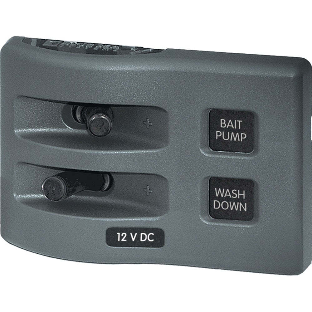 Blue Sea 4303 WeatherDeck 12V DC Waterproof Switch Panel - 2 Position [4303] - BuoyMart.com  Electrical Panels Blue Sea Systems