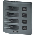 Blue Sea 4305 WeatherDeck 12V DC Waterproof Switch Panel - 4 Posistion [4305] - BuoyMart.com  Electrical Panels Blue Sea Systems