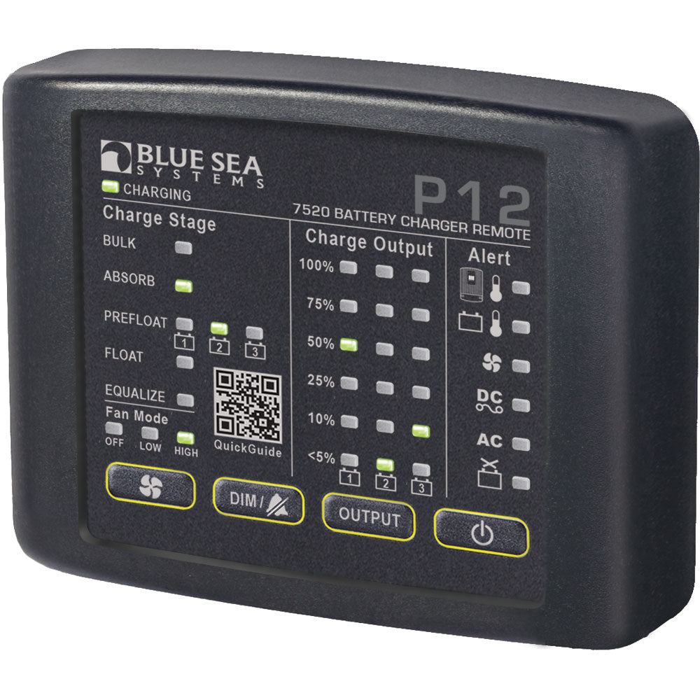 Blue Sea 7520 P12 LED Remote f/Battery Chargers [7520] - BuoyMart.com  Battery Chargers Blue Sea Systems