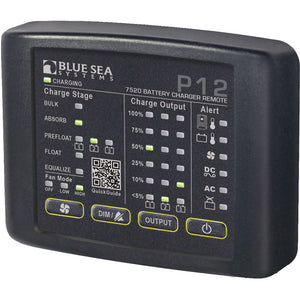 Blue Sea 7520 P12 LED Remote f/Battery Chargers [7520] - BuoyMart.com  Battery Chargers Blue Sea Systems