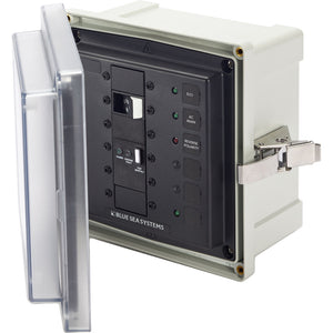 Blue Sea 3119 SMS Surface Mount System Panel Enclosure - 120/240V AC / 50A ELCI Main - 1 Blank Circuit Position [3119] - BuoyMart.com  Circuit Breakers Blue Sea Systems