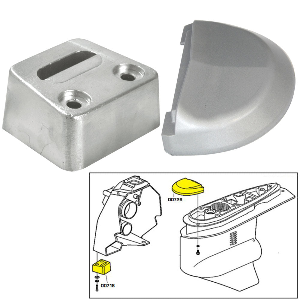 Tecnoseal Anode Kit w/Hardware - Volvo SX - Aluminum [20708AL] - BuoyMart.com  Anodes Tecnoseal