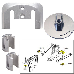 Tecnoseal Anode Kit w/Hardware - Mercury Bravo 2-3 - Zinc [20804] - BuoyMart.com  Anodes Tecnoseal