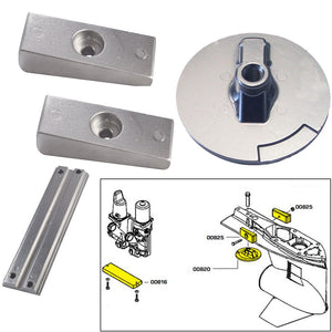 Tecnoseal Anode Kit w/Hardware - Mercury Verado 4 - Aluminum [20814AL] - BuoyMart.com  Anodes Tecnoseal