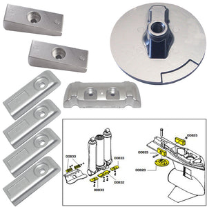 Tecnoseal Anode Kit w/Hardware - Mercury Verado 6 - Zinc [20816] - BuoyMart.com  Anodes Tecnoseal