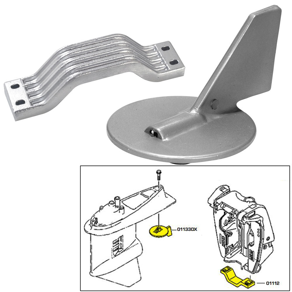 Tecnoseal Anode Kit w/Hardware - Yamaha 150-200HP - Zinc [21101] - BuoyMart.com  Anodes Tecnoseal