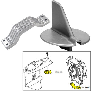 Tecnoseal Anode Kit w/Hardware - Yamaha 150-200HP Left Hand Rotation - Aluminum [21102AL] - BuoyMart.com  Anodes Tecnoseal
