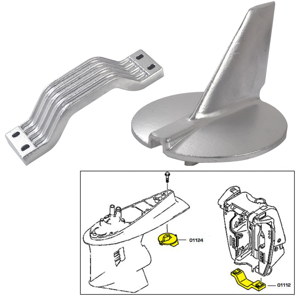 Tecnoseal Anode Kit - Yamaha 200-250HP - Zinc [21104] - BuoyMart.com  Anodes Tecnoseal