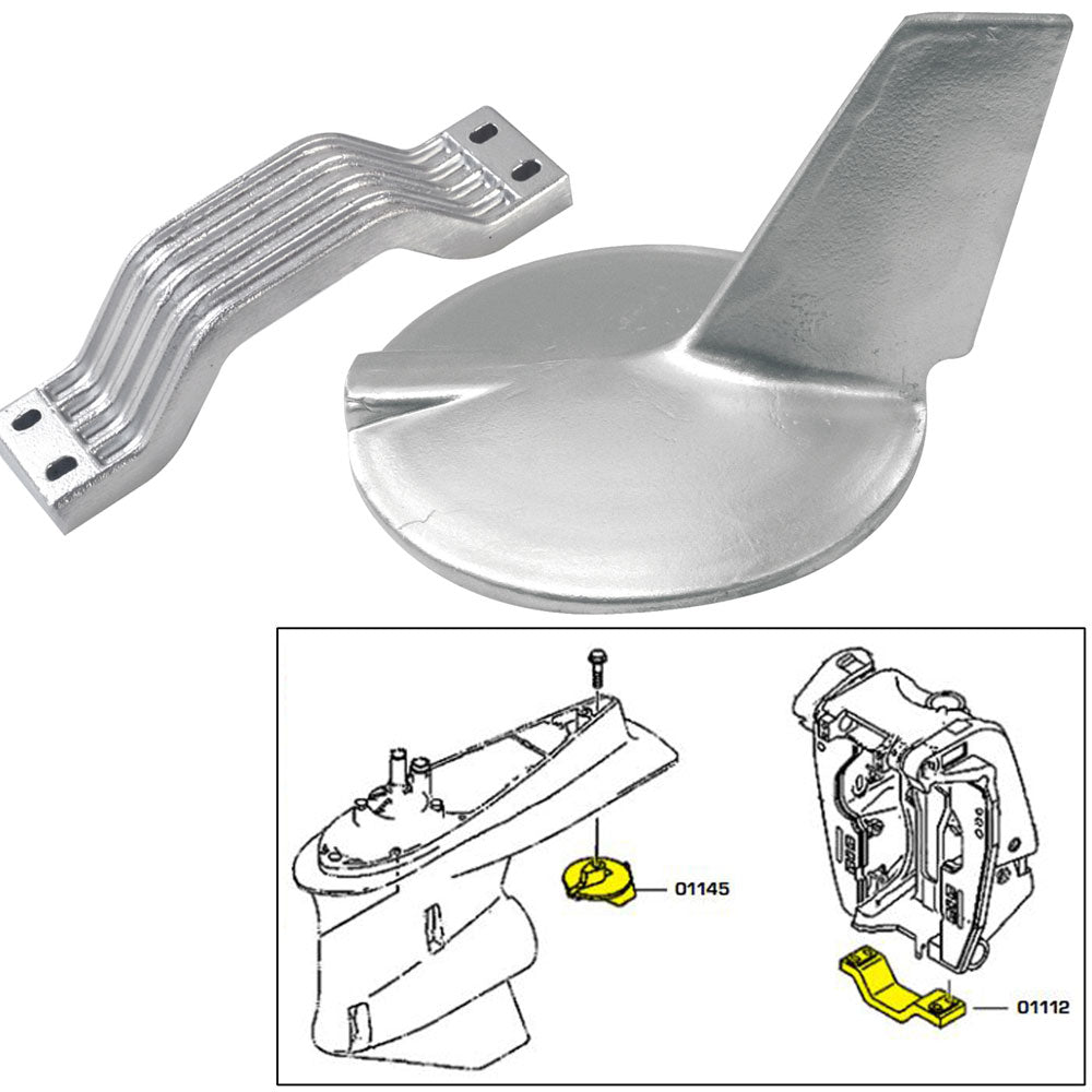 Tecnoseal Anode Kit w/Hardware - Yamaha 200-300HP Hi-Performance - Zinc [21106] - BuoyMart.com  Anodes Tecnoseal