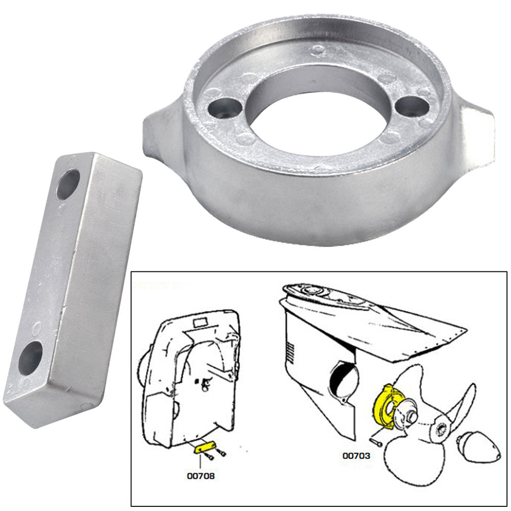 Tecnoseal Anode Kit w/Hardware - Volvo 290 - Magnesium [20705MG] - BuoyMart.com  Anodes Tecnoseal