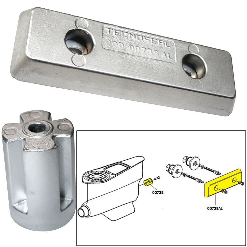 Tecnoseal Anode Kit - Volvo IPS - Zinc/Aluminum [20715] - BuoyMart.com  Anodes Tecnoseal