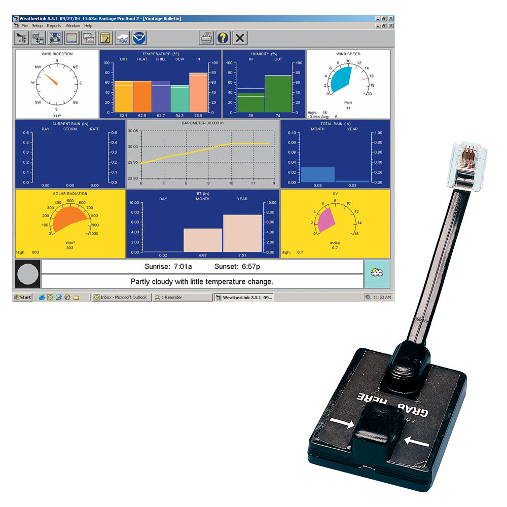 Davis WeatherLink Windows - Serial Port f/Vantage Vue & Pro2 Series [6510SER] - BuoyMart.com  Weather Instruments Davis Instruments