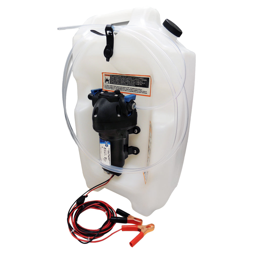 Jabsco Flat Tank Oil Changer System - 3-1/2 Gallon Tank - 12V [17860-2012] - BuoyMart.com  Transfer Pumps Jabsco