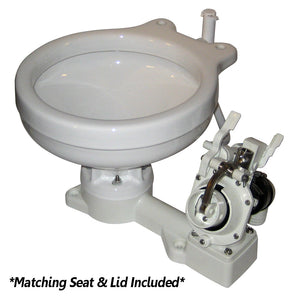 Raritan Fresh Head - Fresh Water Flush - Manual - Household Style - Right Hand Operation [25H00] - BuoyMart.com  Marine Sanitation Raritan
