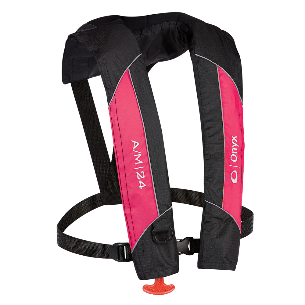 Onyx A/M-24 Automatic/Manual Inflatable PFD Life Jacket - Pink [132000-105-004-14] - BuoyMart.com  Life Vests Onyx Outdoor