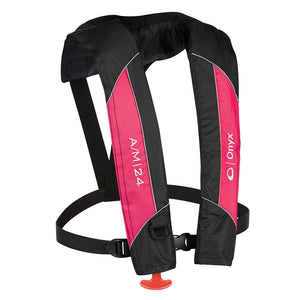 Onyx A/M-24 Automatic/Manual Inflatable PFD Life Jacket - Pink [132000-105-004-14] - BuoyMart.com  Life Vests Onyx Outdoor