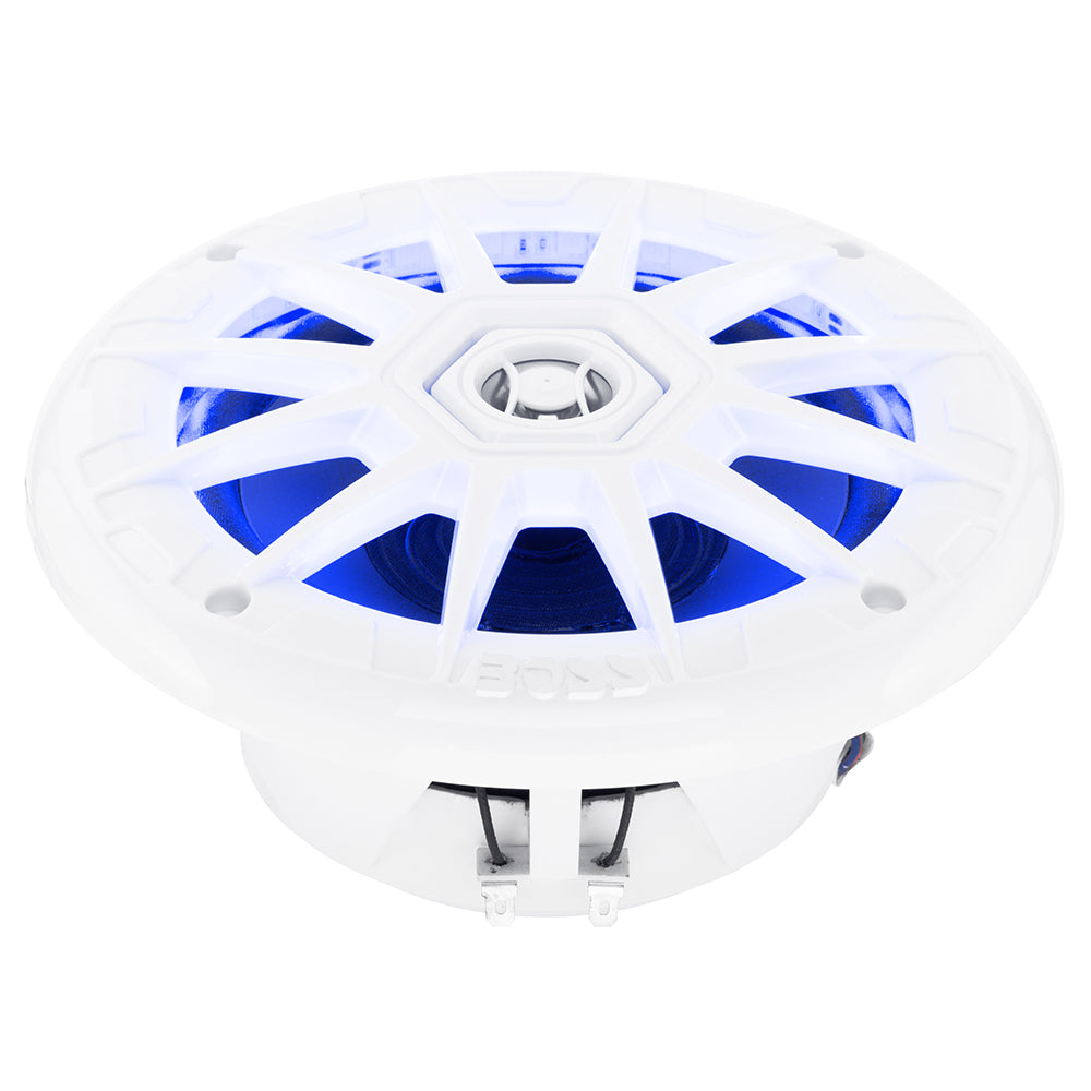 Boss Audio 6.5" MRGB65 Speakers w/RGB Lighting - White - 200W [MRGB65] - BuoyMart.com  Speakers Boss Audio