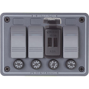 Blue Sea Dual USB Charger - 24V Contura Mount [1039] - BuoyMart.com  Accessories Blue Sea Systems