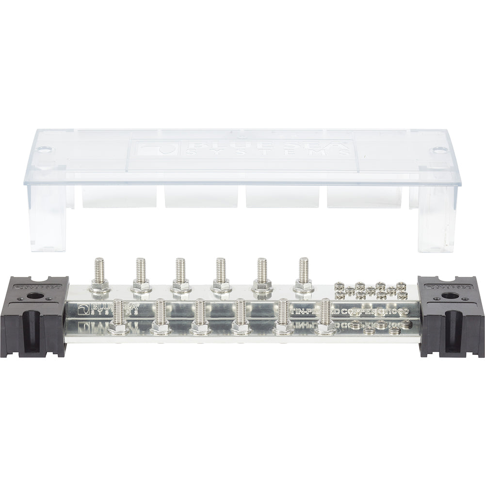 Blue Sea PowerBar 1000 - 12 5/16" Terminal Studs w/Cover [1993] - BuoyMart.com  Busbars, Connectors & Insulators Blue Sea Systems