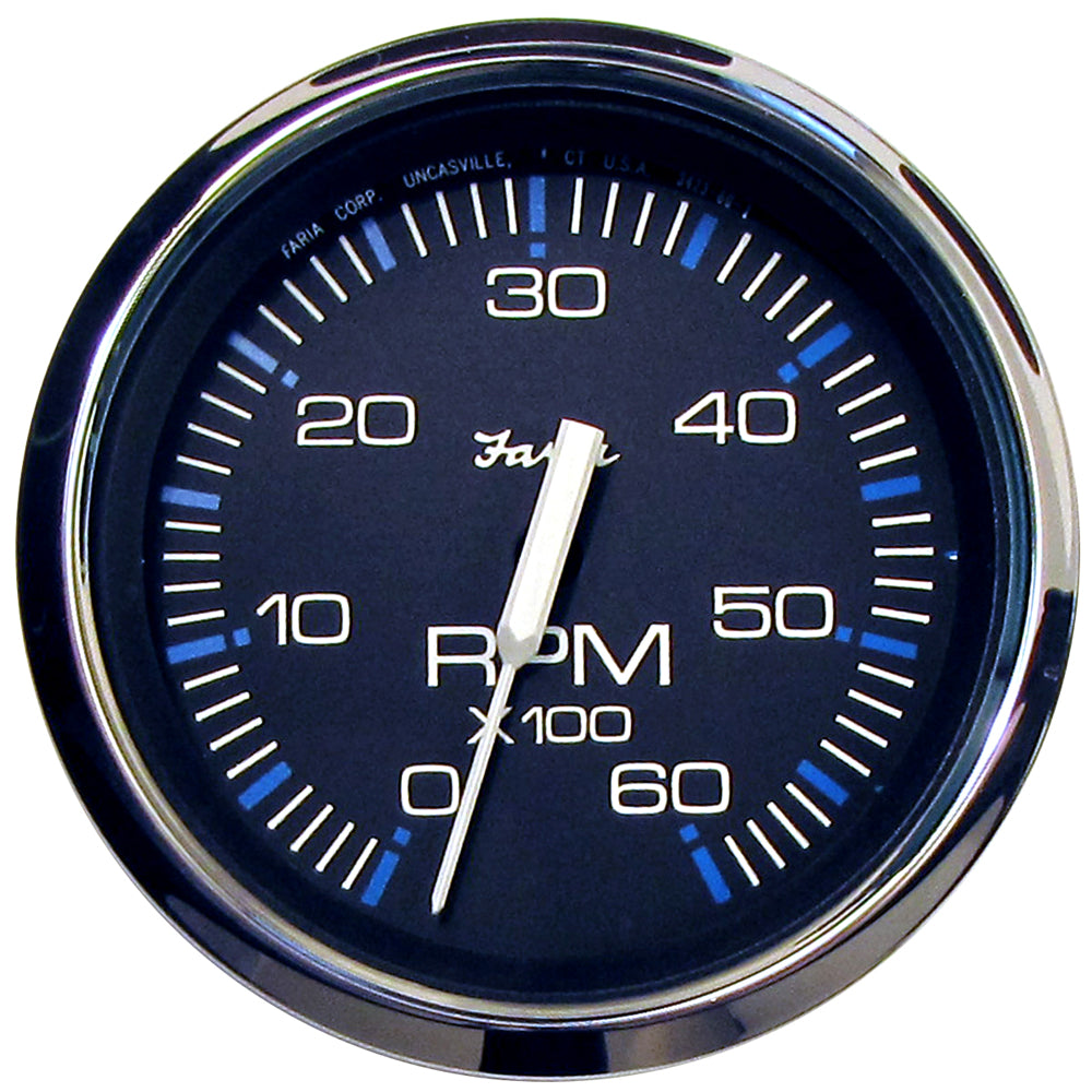Faria Chesapeake Black 4" Tachometer - 6000 RPM (Gas) (Inboard  I/O) [33710] - BuoyMart.com  Gauges Faria Beede Instruments