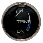Faria Chesapeake Black 2" Trim Gauge (Mercury / Mariner / Mercruiser / Volvo DP / Yamaha 01 and newer) [13707] - BuoyMart.com  Gauges Faria Beede Instruments