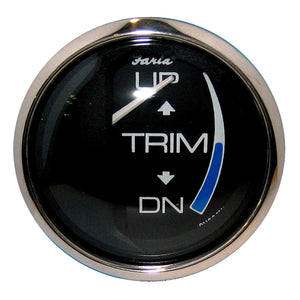 Faria Chesapeake Black 2" Trim Gauge (J/E/Suzuki Outboard) [13709] - BuoyMart.com  Gauges Faria Beede Instruments