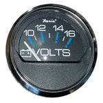 Faria Chesapeake Black 2" Voltmeter (10-16 VDC) [13705] - BuoyMart.com  Gauges Faria Beede Instruments