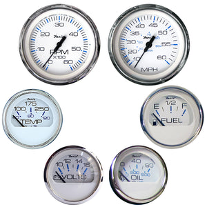 Faria Chesapeake White SS Boxed Set - Inboard Motors [KTF001] - BuoyMart.com  Gauges Faria Beede Instruments