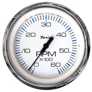 Faria Chesapeake White SS 4" Tachometer - 6000 RPM (Gas) (Inboard  I/O) [33807] - BuoyMart.com  Gauges Faria Beede Instruments