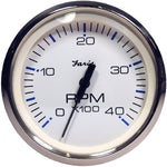 Faria Chesapeake White SS 4" Tachometer - 4000 RPM (Diesel) (Magnetic Pick-Up) [33818] - BuoyMart.com  Gauges Faria Beede Instruments