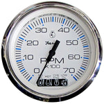 Faria Chesapeake White SS 4" Tachometer w/Systemcheck Indicator - 7000 RPM (Gas) (Johnson/Evinrude Outboard) [33850] - BuoyMart.com  Gauges Faria Beede Instruments
