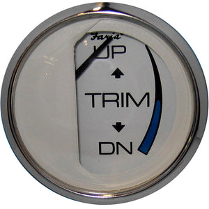 Faria Chesapeake White SS 2" Trim Gauge (Mercury / Mariner / Mercruiser / Volvo DP / Yamaha - 01 and Newer) [13807] - BuoyMart.com  Gauges Faria Beede Instruments