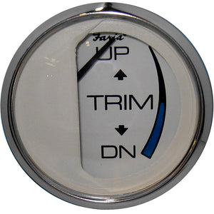 Faria Chesapeake White SS 2" Trim Gauge (J/E/Suzuki Outboard) [13809] - BuoyMart.com  Gauges Faria Beede Instruments