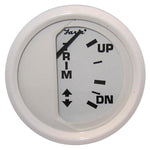 Faria Dress White 2" Trim Gauge (Mercury / Mariner / Mercruiser / Volvo DP / Yamaha 01 and newer) [13122] - BuoyMart.com  Gauges Faria Beede Instruments