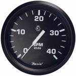 Faria Euro Black 4" Tachometer - 4000 RPM (Diesel - Magnetic Pick-Up) [32803] - BuoyMart.com  Gauges Faria Beede Instruments