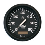 Faria Euro Black 4" Tachometer w/Hourmeter - 6,000 RPM (Gas - Inboard) [32832] - BuoyMart.com  Gauges Faria Beede Instruments