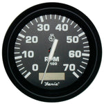 Faria Euro Black 4" Tachometer w/Hourmeter - 7,000 RPM (Gas - Outboard) [32840] - BuoyMart.com  Gauges Faria Beede Instruments